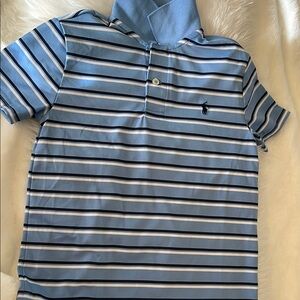 Ralph Lauren Blue Striped Polo Shirt